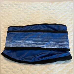 Sprigs Blue Navy Blitz Polar Band it Fleece Neck Gaiter w/ Headband Running